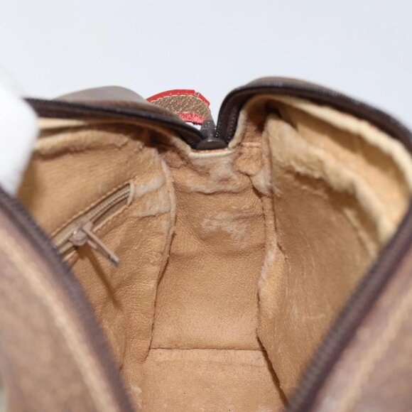 GUCCI GG Supreme Web Sherry Line Bag PVC Beige Gold 001 261 1086 Auth BA6005 - Picture 10 of 16